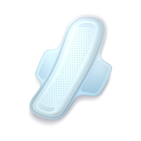 Vector realistic sanitary napkin or pad. Feminineのイラスト素材