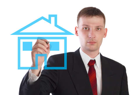 The manager on sale of the real estate. の写真素材