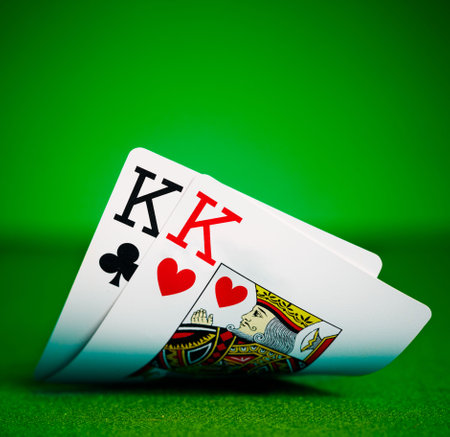 Pockets kings with plenty of felt backgroundのeditorial素材