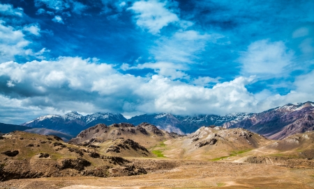 Spiti Valley, Himachal Pradesh, Indiaの写真素材