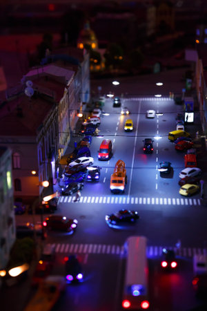 Saint Petersburg, RUSSIA - August 25: Fragment Big Grand Maket Russia, St. Petersburg 25, 2013 in Russia. Grand Maket Russia the world's largest model of Russia from Kaliningrad to the Far East.のeditorial素材