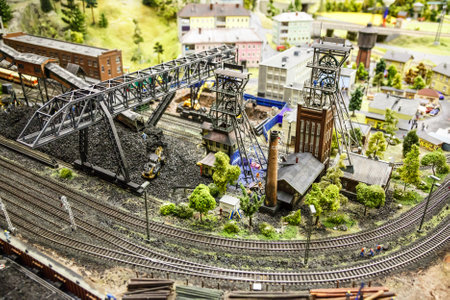 Saint Petersburg, RUSSIA - August 25: Fragment Big Grand Maket Russia, St. Petersburg 25, 2013 in Russia. Grand Maket Russia the world's largest model of Russia from Kaliningrad to the Far East.のeditorial素材