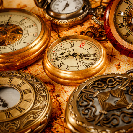 Vintage Antique pocket watch.の写真素材