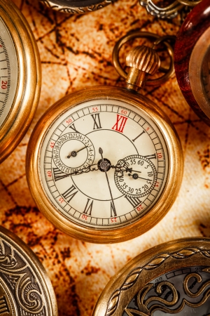 Vintage Antique pocket watch.の写真素材