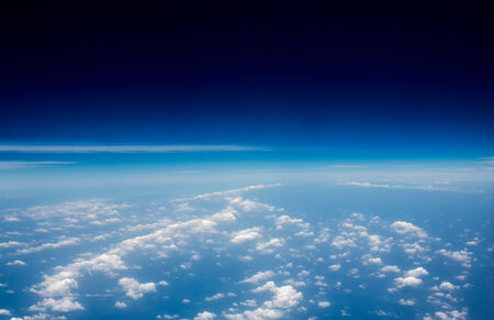 Photo of the blue sky with clouds