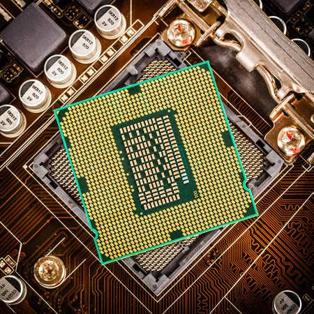 Modern processor and motherboard for a home computer