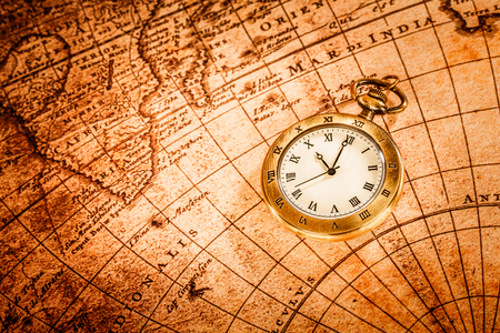 Vintage Antique pocket watch.の写真素材