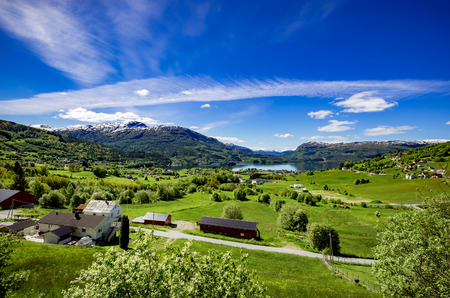 Beautiful Nature Norway natural landscape.の写真素材