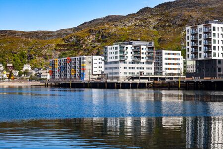 Hammerfest City, Finnmark, Norwayの写真素材