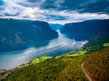 Beautiful Nature Norway. The Sognefjorden.の写真素材