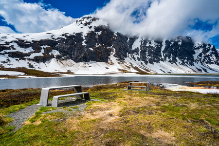 Beautiful Nature Norway natural landscape.の写真素材
