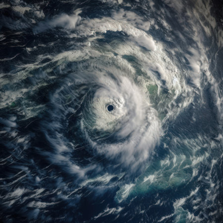 Storm in the ocean. abstract background.の素材
