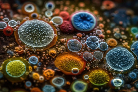 Abstract cell health science illustration. abstract background.の素材