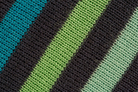 Image of braided multi colored woollen yarns...