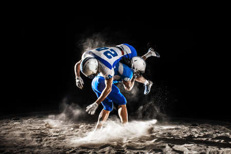 American football night actionの写真素材