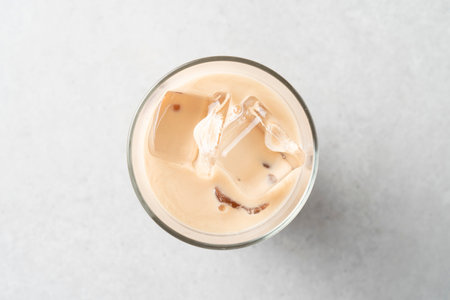 korean style milk tea ice drank