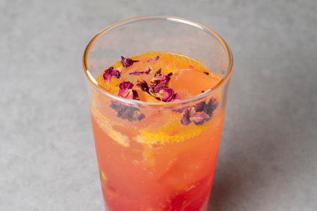 Korean style food Rose Fruit Aid Teaの写真素材