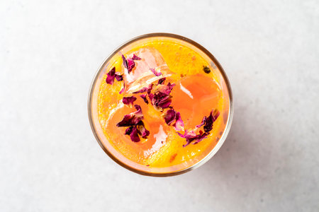 Korean style food Rose Fruit Aid Teaの写真素材