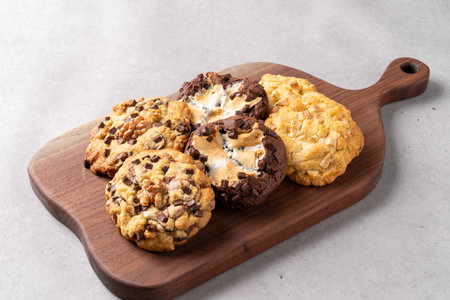 Korean style food drink New York Cookies Original Levin S'mores White Macadamiaの写真素材