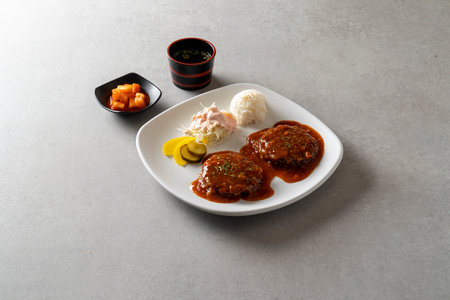 Pork cutlet, handmade, cheese, omelet rice, kimchi fried rice, buckwheat, fish cutlet, udon, fish cake, curry rice, chewy noodlesの写真素材