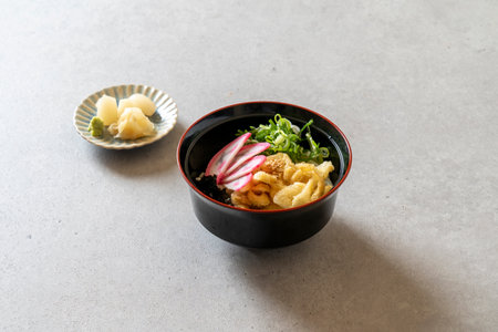 Japanese food, sashimi, sushi, meat, lunch box, handmade, karagage, udon, salmon, flatfish, chuck flap tail steakの写真素材