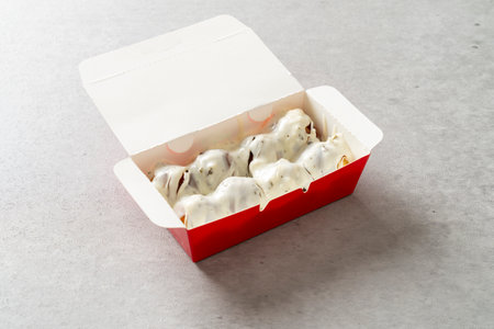 Cheese Takoyaki Korean food dish Wasabi flavor Cream Cheese Flavor tartar taste Cheongyang Pepper...