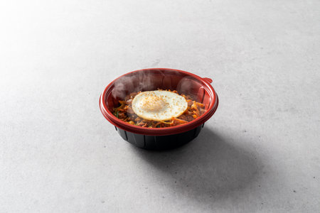 Red pepper paste bulgogi pork stew stew pork Chinese bibimbap Korean food dishの写真素材