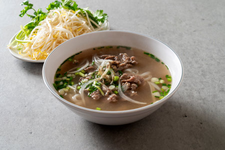 Beef rice noodles, spicy rice noodles, jjajo pork, fried rice, bun cha Korean food dish