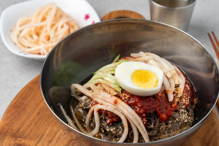 Galbi-tang, Seolleong-tang, Naju-gom-tang, Yukgaejang, Bibim-myeon, Cold Noodles, Cold Noodles, Korean food, Beef Galbi octopus shrimp hot pot, Sogal-nak-sae hot pot, Son Mandu, Dumpling, Dumplingの写真素材