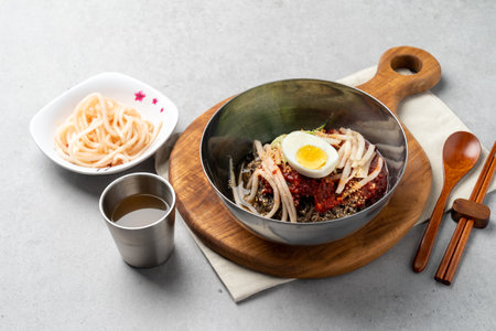 Galbi-tang, Seolleong-tang, Naju-gom-tang, Yukgaejang, Bibim-myeon, Cold Noodles, Cold Noodles, Korean food, Beef Galbi octopus shrimp hot pot, Sogal-nak-sae hot pot, Son Mandu, Dumpling, Dumplingの写真素材