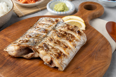 Korean food, Korean food, fish dishes, grilled fish, mackerel, grilled mackerel, grilled mackerel,...