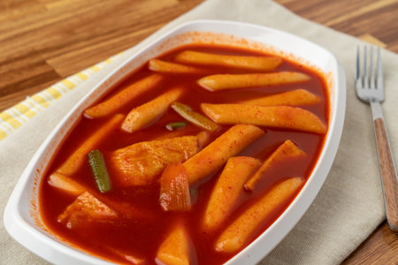 Snack, Korean food, tteokbokki, skewers, food, delicious,の写真素材