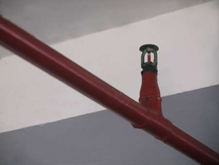 Automatic Fire Sprinkler in red water pipe System