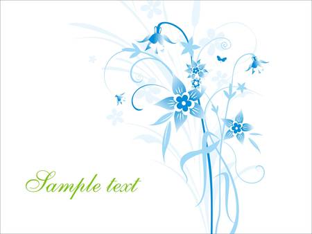 Abstract Flover cardのイラスト素材