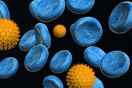 influenza virusの写真素材