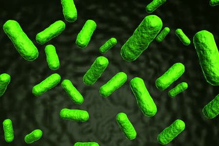 3d rendering of bacteria 	の写真素材