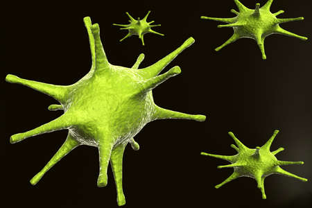 Virus. 3d illustration	