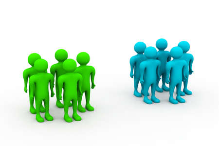 3d human teamの写真素材