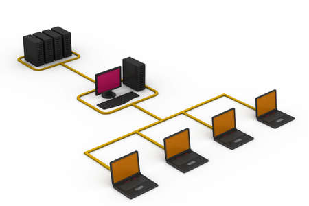 Computer networkの写真素材