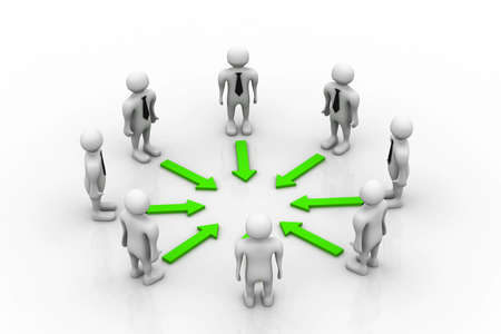 Teamwork conceptの写真素材