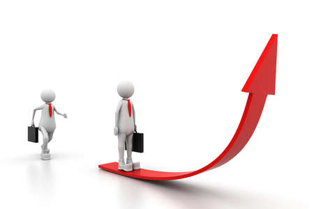 To make one's career.の写真素材