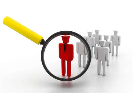 search a group company or population of people and find a leaderの写真素材