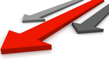 3d arrow stat financial growth 	の写真素材