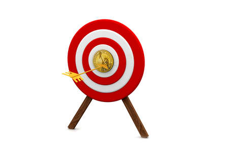 dollar target	の写真素材