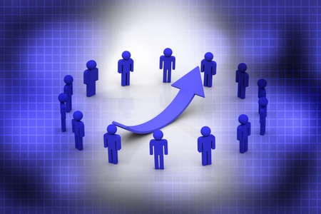 Successful business in abstract background の写真素材