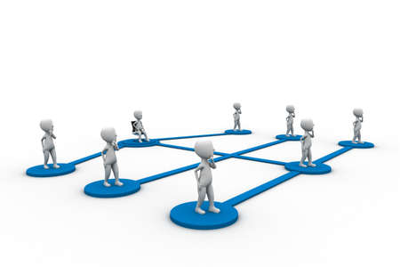 social network community men teamの写真素材