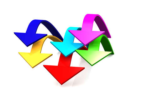 Colourful Arrows	の写真素材