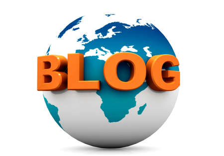 Blog and world	の写真素材