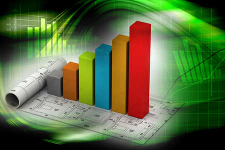 Business graphの写真素材