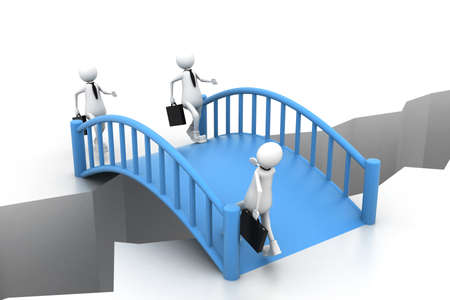 Bridge crisis   Business concept の写真素材